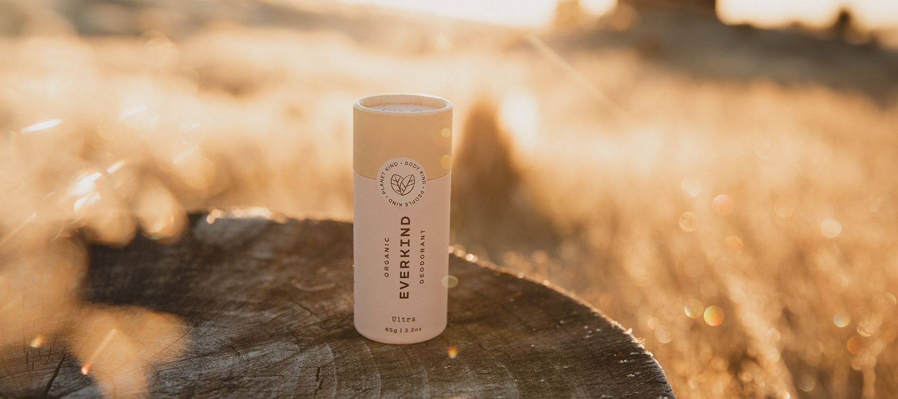 Photo of Everkind Organic Deodorant. We're reimagining luxury to do good for people and the planet.