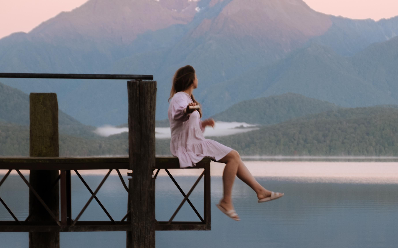 Woman exploring New Zealand with Everkind Organic Deodorant. Award-winning deodorant for people who don't want to choose between wellbeing and what works.
