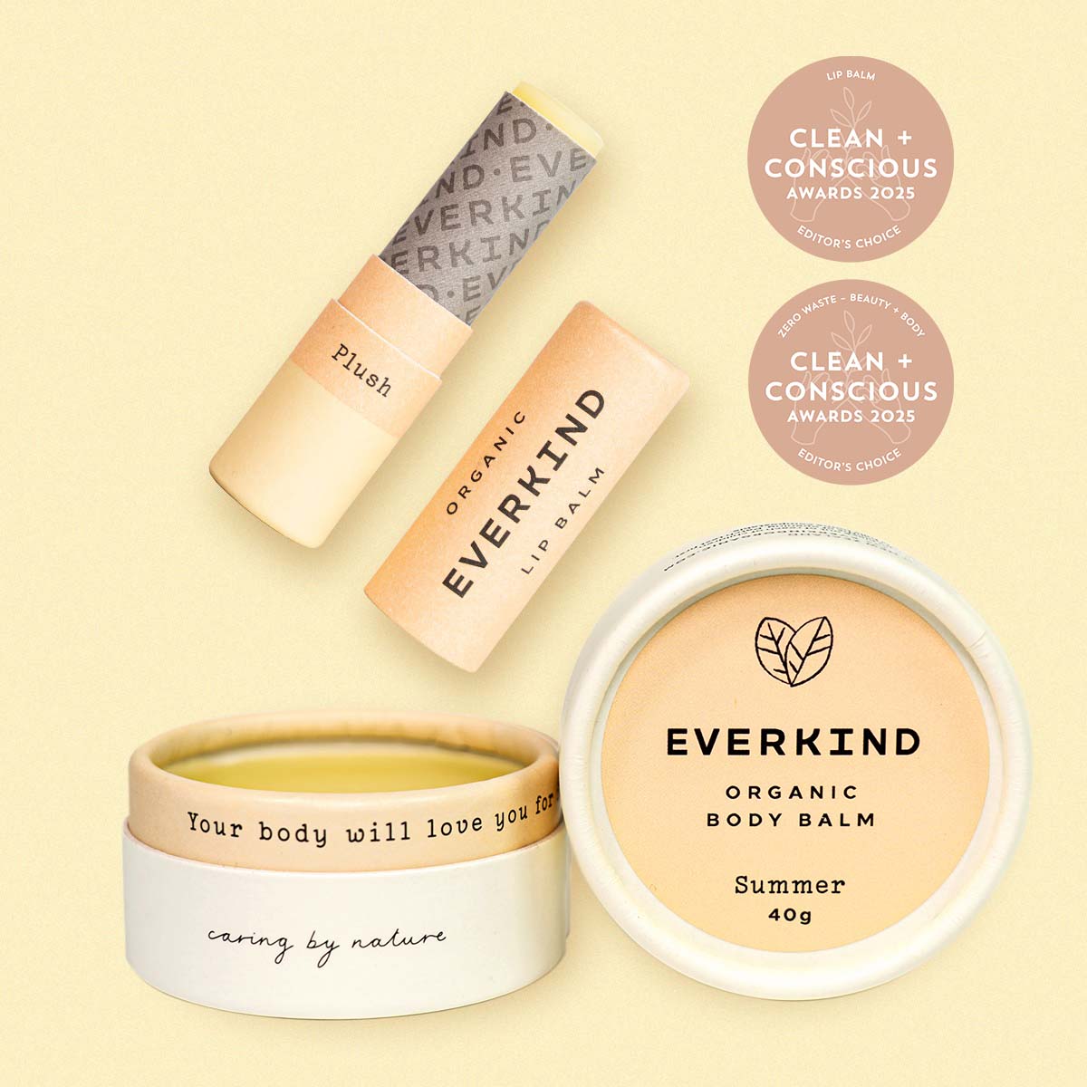 Editor’s Choice Duo – Award-Winning Organic Lip & Body Balm